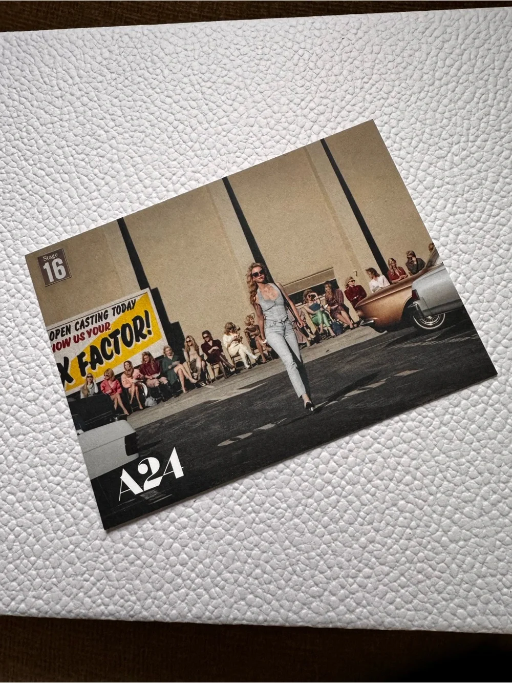 A24 MaXXXine Hollywood Star Keychain + AAA24 Pin + Postcard